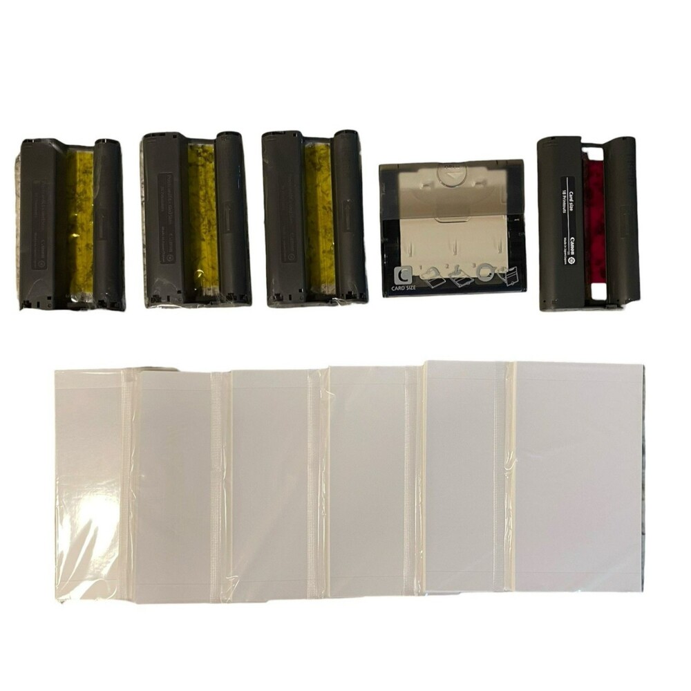 Canon SELPHY 3 Ribbon Cartridges 36 Print 4x6 Photo Paper Lot Card Cassette